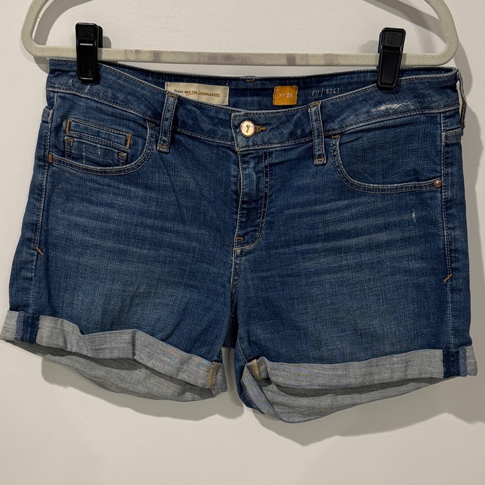 Pilcro Dark Blue Jean Shorts